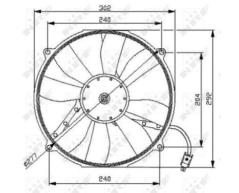 Fan, radiator 47046 NRF, Image 2