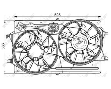 Fan, radiator 47061 NRF, Image 2