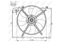 Fan, radiator 47066 NRF