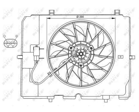 Fan, radiator 47067 NRF, Image 2