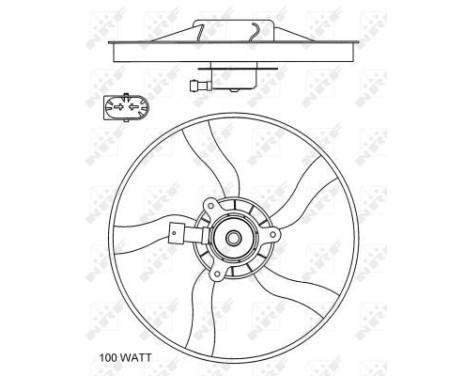 Fan, radiator 47070 NRF