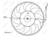 Fan, radiator 47071 NRF