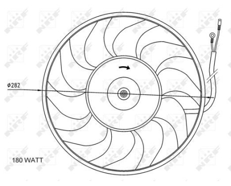 Fan, radiator 47071 NRF