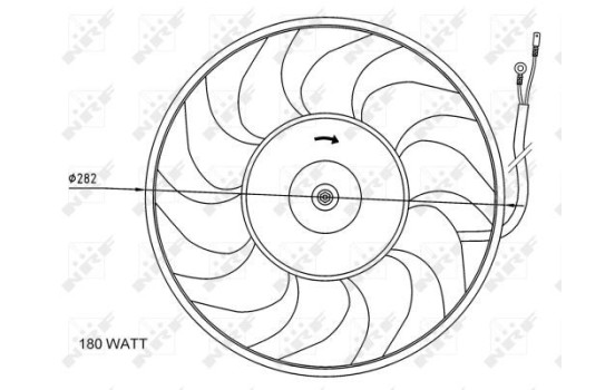 Fan, radiator 47071 NRF