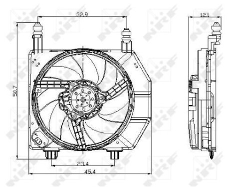 Fan, radiator 47077 NRF, Image 3