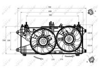 Fan, radiator 47231 NRF