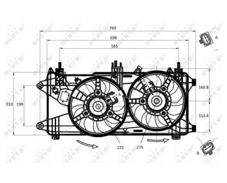 Fan, radiator 47231 NRF, Image 5