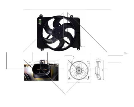 Fan, radiator 47255 NRF