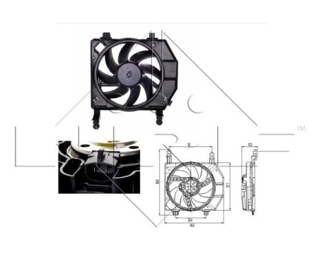 Fan, radiator 47261 NRF
