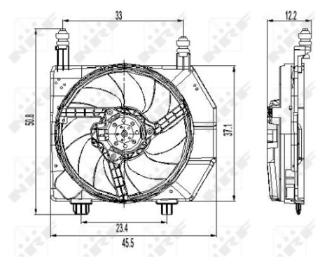 Fan, radiator 47261 NRF, Image 2