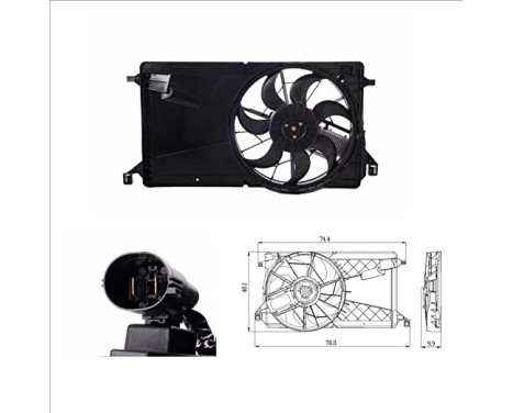 Fan, radiator 47291 NRF