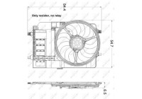 Fan, radiator 47301 NRF