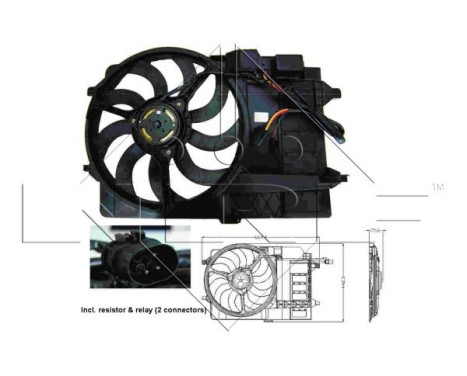 Fan, radiator 47302 NRF, Image 2