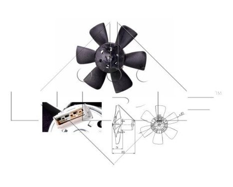 Fan, radiator 47391 NRF, Image 2