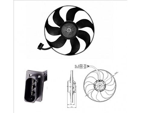 Fan, radiator 47393 NRF