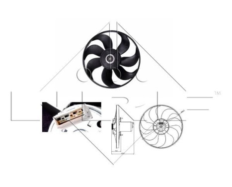 Fan, radiator 47404 NRF