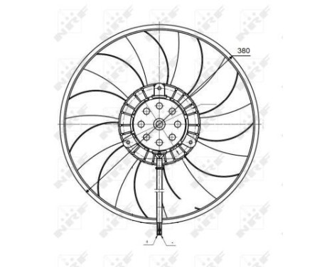 Fan, radiator 47422 NRF, Image 3