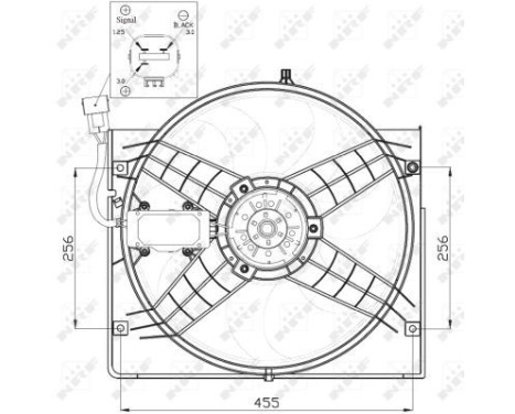 Fan, radiator 47442 NRF, Image 5