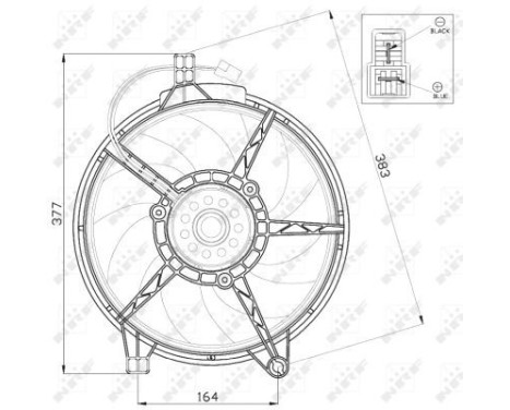 Fan, radiator 47445 NRF, Image 3