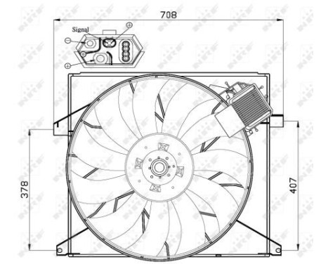 Fan, radiator 47446 NRF, Image 4