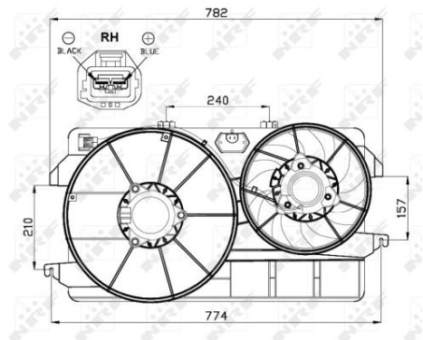 Fan, radiator 47451 NRF, Image 4