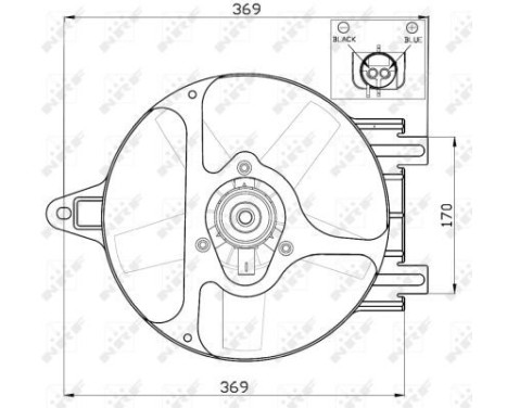 Fan, radiator 47454 NRF, Image 4