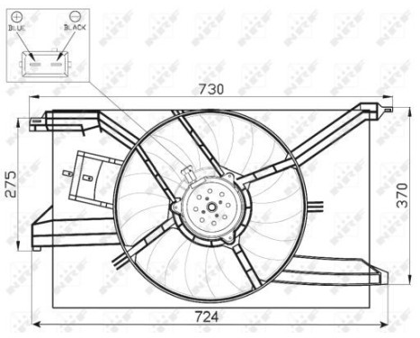 Fan, radiator 47458 NRF, Image 4