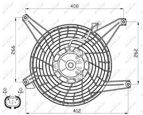 Fan, radiator 47468 NRF, Image 3