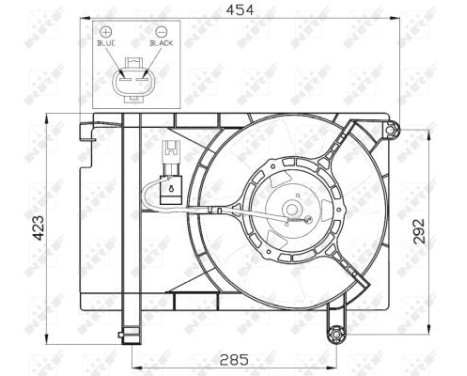 Fan, radiator 47471 NRF, Image 3