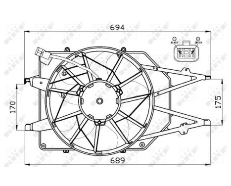 Fan, radiator 47475 NRF, Image 5
