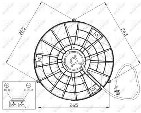 Fan, radiator 47483 NRF, Image 3