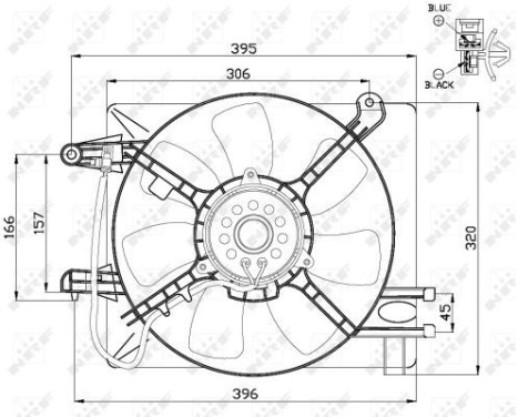 Fan, radiator 47486 NRF, Image 3