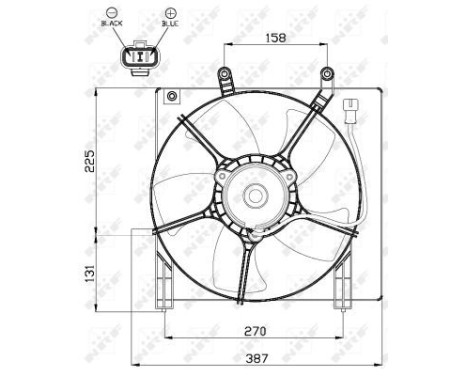 Fan, radiator 47487 NRF, Image 4