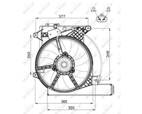 Fan, radiator 47488 NRF, Image 3