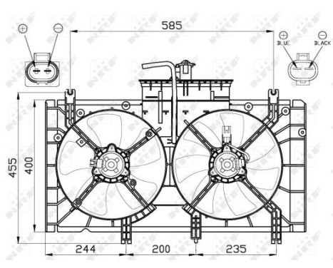 Fan, radiator 47493 NRF, Image 5