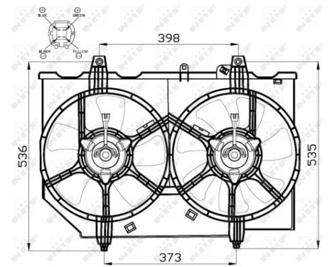 Fan, radiator 47497 NRF, Image 4