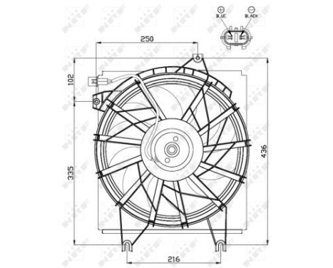 Fan, radiator 47499 NRF, Image 4