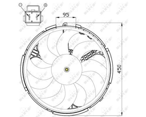 Fan, radiator 47507 NRF, Image 3