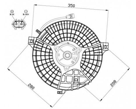 Fan, radiator 47510 NRF, Image 3