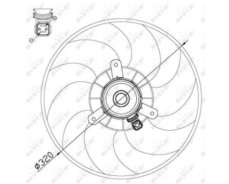 Fan, radiator 47514 NRF, Image 3