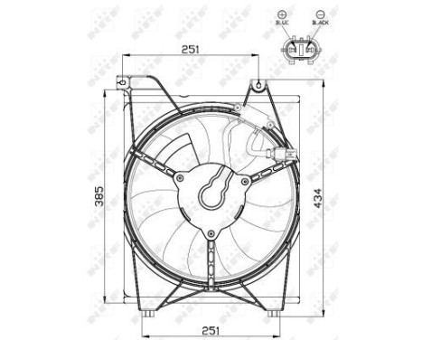 Fan, radiator 47515 NRF, Image 3
