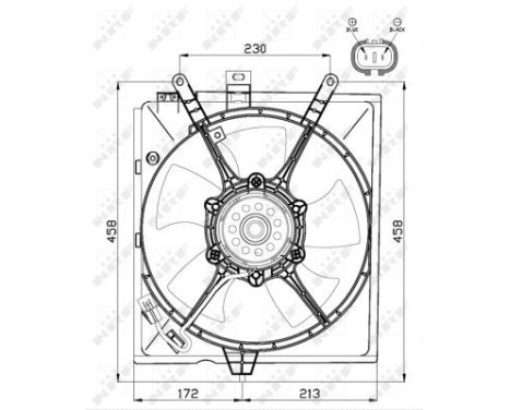 Fan, radiator 47516 NRF, Image 3