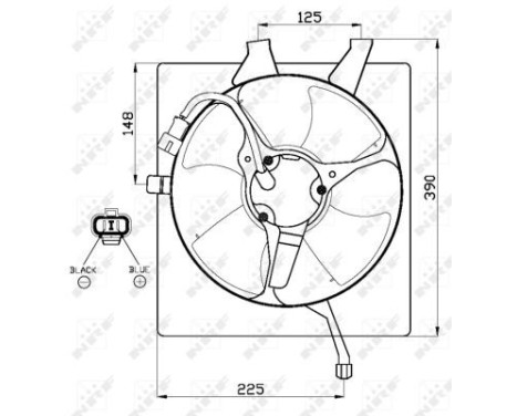 Fan, radiator 47517 NRF, Image 3