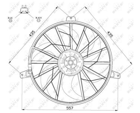 Fan, radiator 47524 NRF, Image 3