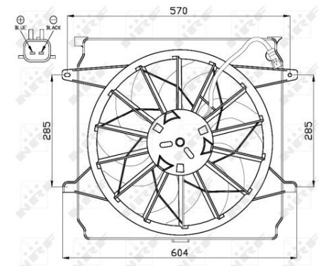 Fan, radiator 47529 NRF, Image 2