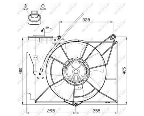 Fan, radiator 47530 NRF, Image 3