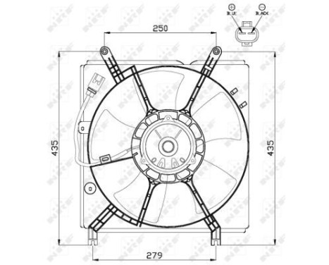 Fan, radiator 47534 NRF, Image 3