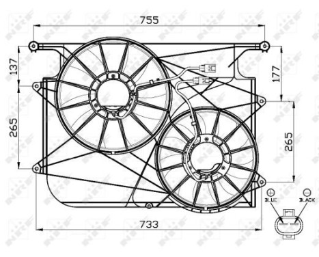 Fan, radiator 47535 NRF, Image 3