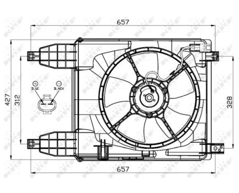 Fan, radiator 47537 NRF, Image 3