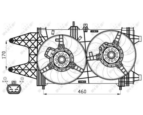 Fan, radiator 47542 NRF, Image 3